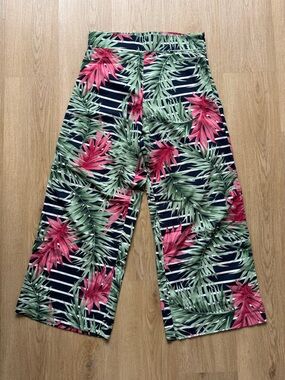 Cougar Tropical Print Pant with Navy, Green & Pink